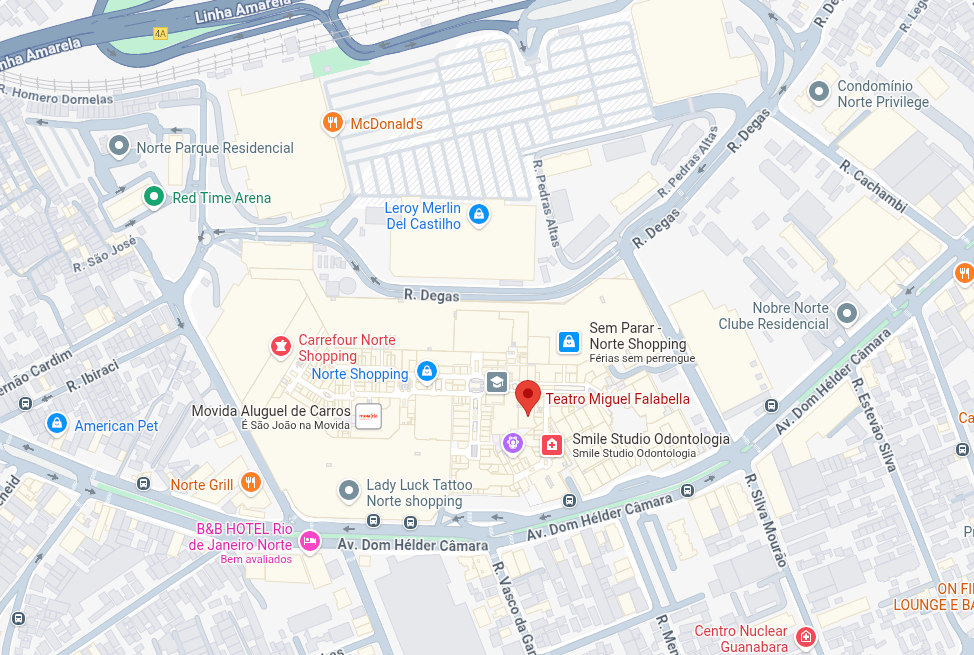 Mapa - Localização do Teatro Miguel Falabella